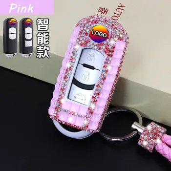

Luxury Diamond bling Car Key Fob Cover Cases For Mazda 3 2 5 Mazda 6 Axela CX-3 CX-5 CX5 CX-7 CX7 CX-9 RX8 Smart Keys