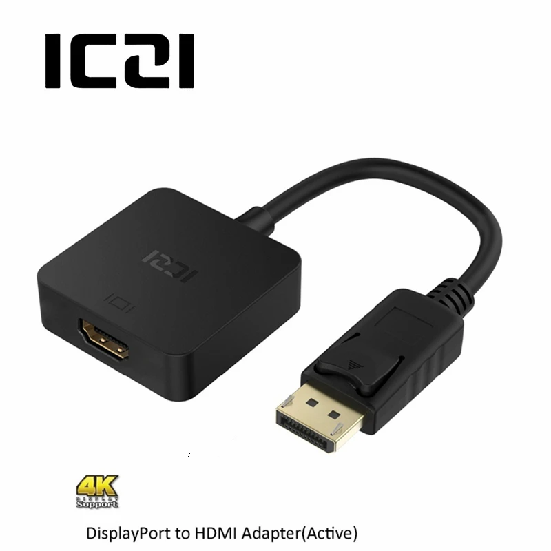 ICZI DisplayPort 1 2 to HDMI 2 0a Active Adapter 4K 60Hz Male to Female Converter