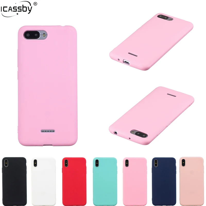 Резиновый силиконовый чехол для Xiaomi Redmi 6A мягкий ТПУ 6 A | Мобильные телефоны и