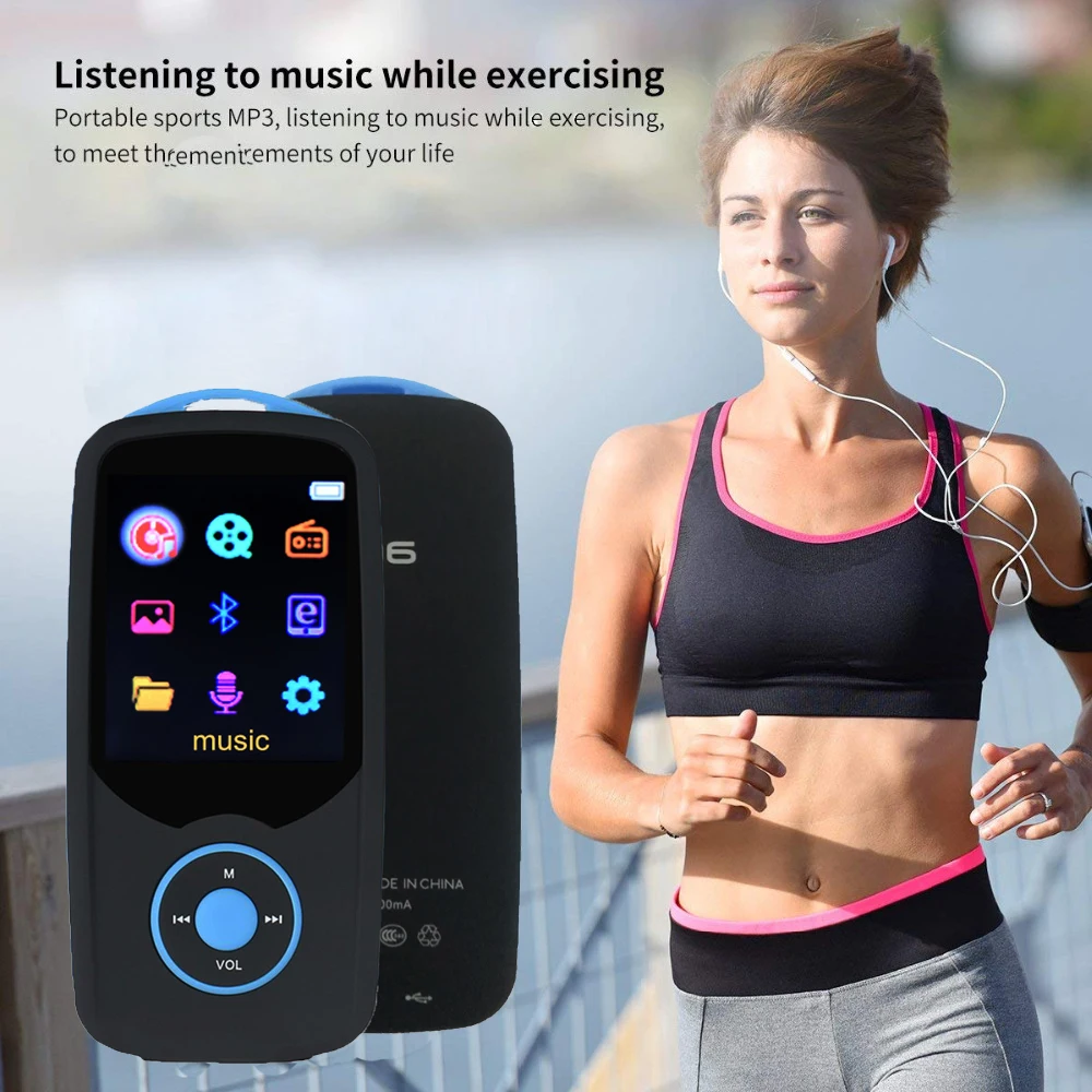 

Original RUIZU Bluetooth 4.0 MP4 Player 8GB High Quality Lossless Music Player with 1.8 inch Screen Support FM Recorder X06 MP4
