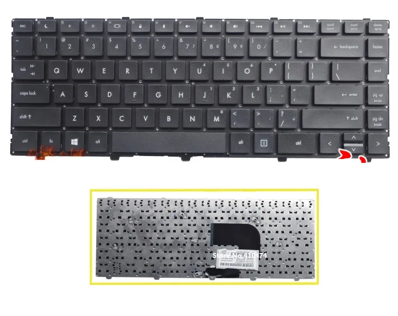 

SSEA New US Keyboard for HP Probook 4440 4441 4446 4441S 4445s 4446S Laptop Keyboard no frame