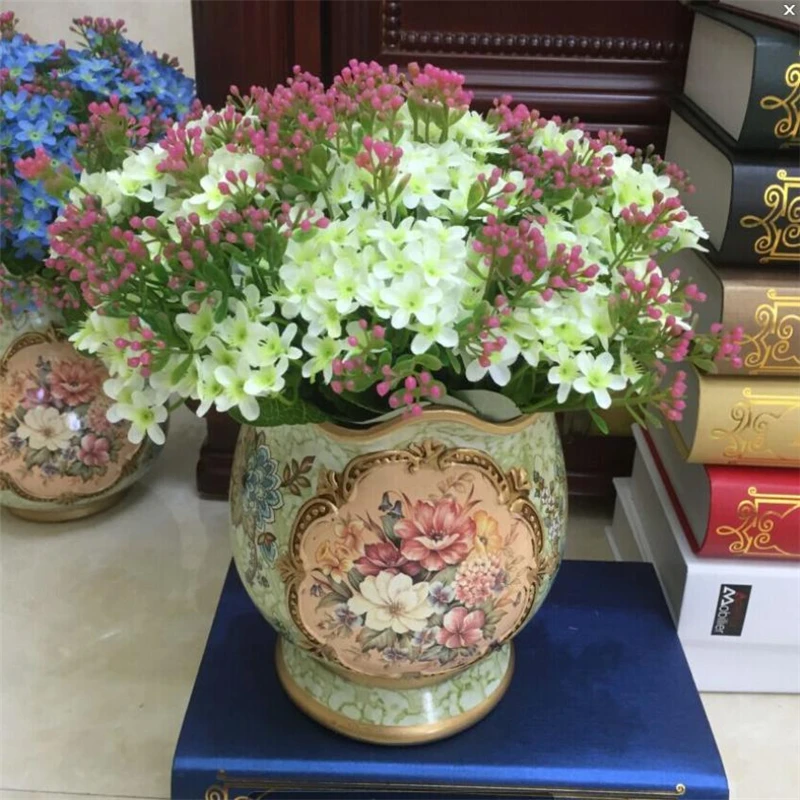  Rose Fake Artificial Silk Flower Wedding Party Bridal Bouquet Home Decor 72 Heads Waterproof beautiful Decor hot sale C0312# 0 02