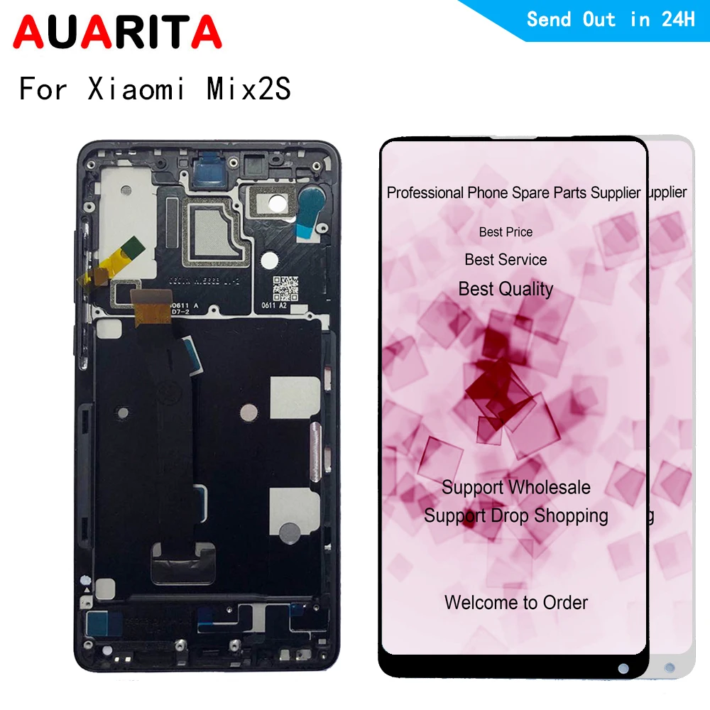 

5.99" For Xiaomi Mix 2S Mix2S LCD Display+Touch Screen Digitizer with frame Assembly Replacement Accessories for xiaomi MI mix2s