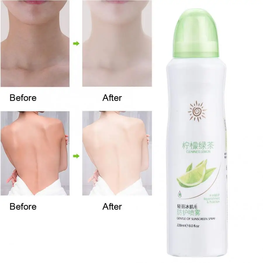 

225ml Summer Protective Lemmon Sunscreen Spray Moisturizing Isolation After Sun Repairing Spray Sunscreen