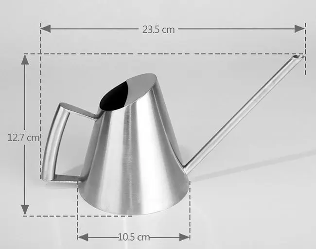 400/1000/1500 мл металлическая водяная банка из нержавеющей стали поливочная банка матовая садовая посадка спринклер растение в горшке цветы садовые инструменты - Цвет: S