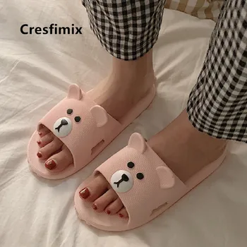 

Women Cute Light Weight Slip on Slides Teenager Leisure Beach Slippers Women Casual Street Home Slipper Vrouwen Pantoffels F5048