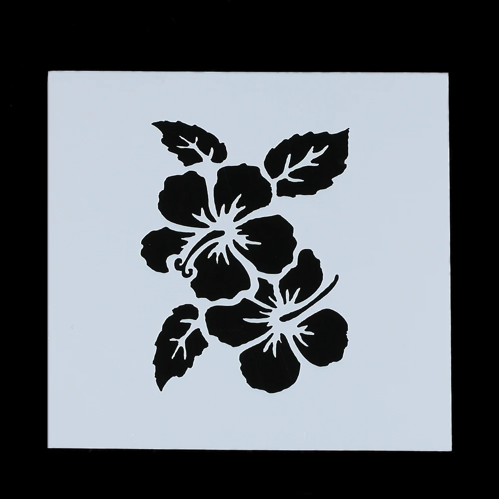 

2PCS Blossom Layering Stencil Airbrush Art Painting Template DIY Flower Pattern Album Card Making Crafts School Office Supplies