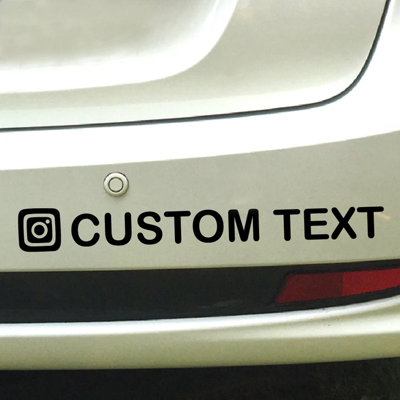  Personalized  Custom  Instagram Username Waterproof Car and 