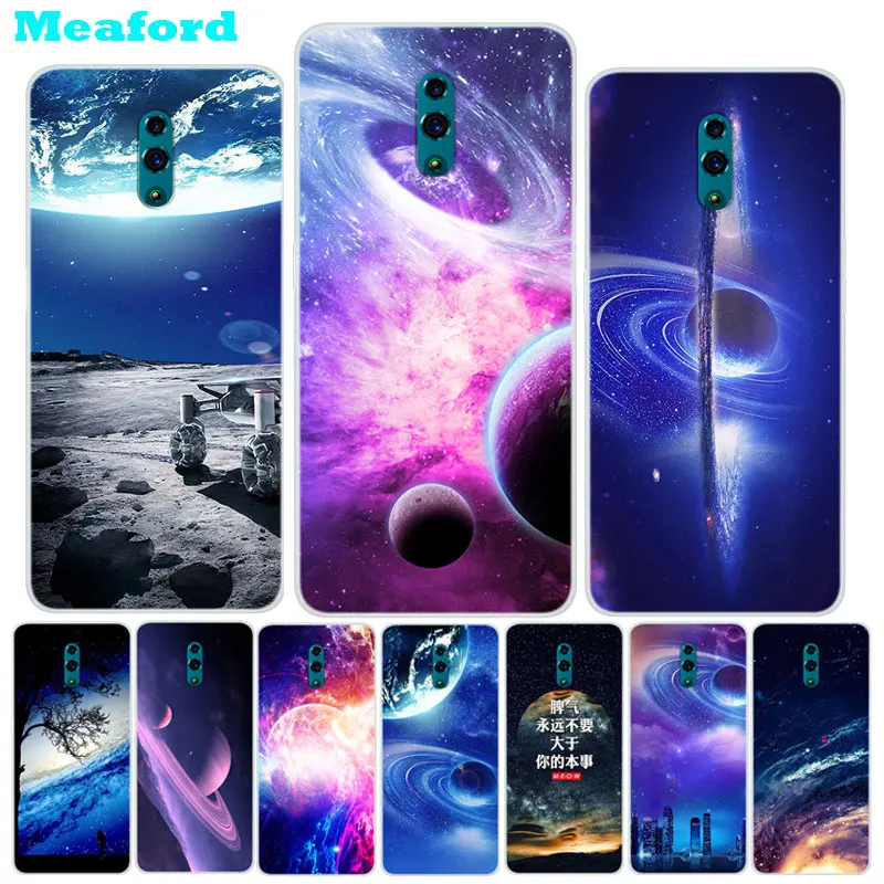 

Silicone Cases For OPPO Reno Case 6.4" Planet Star Soft Phone Case on For OPPO Reno CPH1921 OPPOReno Back Cover Bumper Coque
