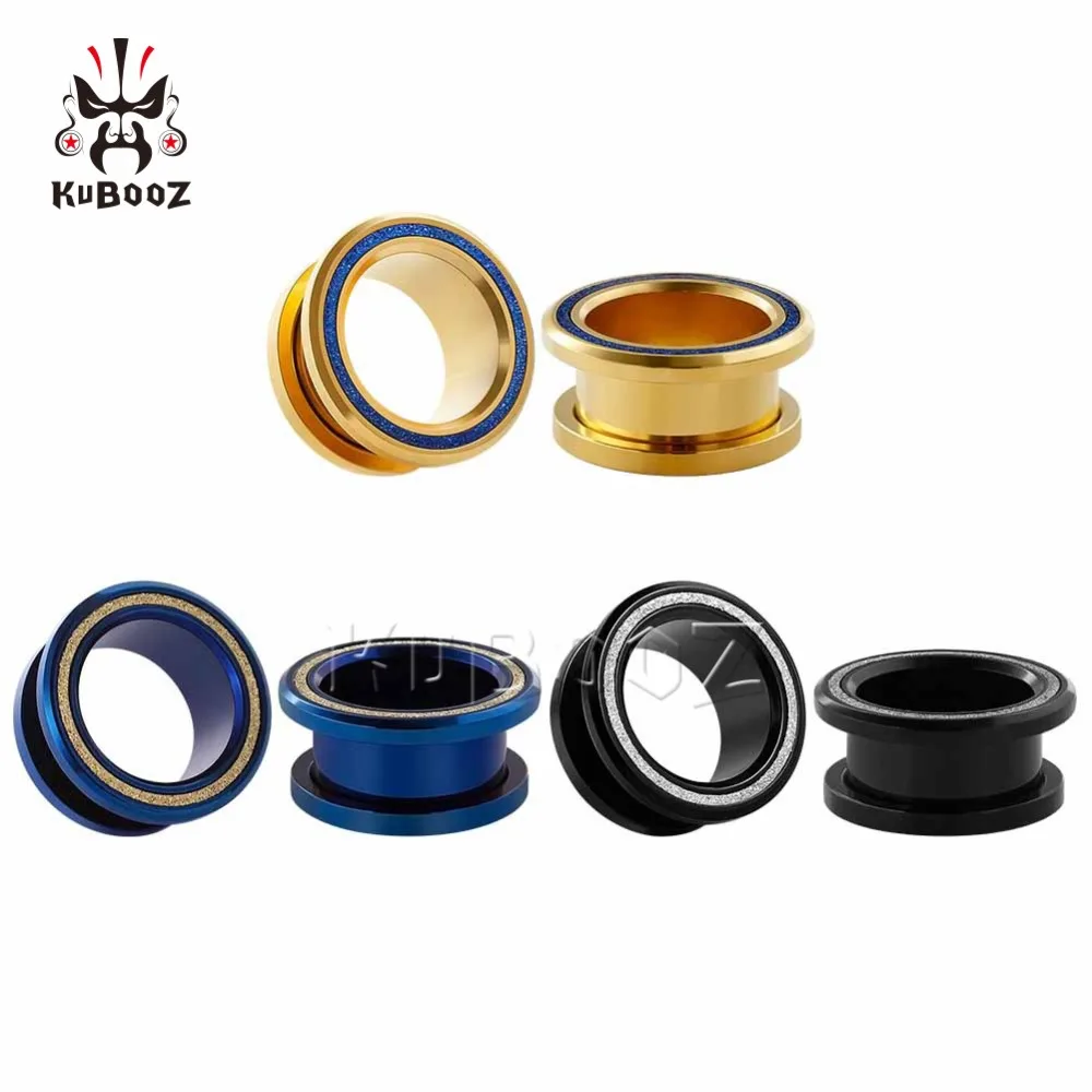 

KUBOOZ 10PCS Ear Stretchers Plugs Tunnels Expander Stainless Steel Body Piercing Jewelry Stretcher Earrings Fashion Jewelry Gift