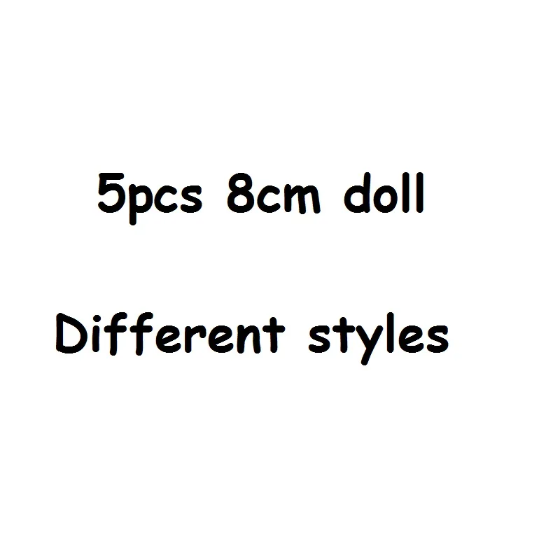 5/10pcs Different Original Dolls Plastic Baby Girls 8cm 4cm Sisters Doll Accessories Diy Toys Kids Grls Gift Randomly Send - Цвет: 5pcs naked doll