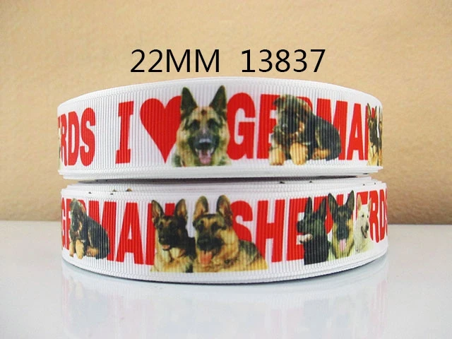 

David accessories (5yds per roll) 5Y13837 7/8" DIY handmade , Dogs high quality printed polyester ribbon, wedding gift wrap