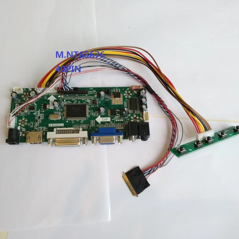 

Kit For N140BGE-L31 14" LVDS 40pin Panel Screen VGA HDMI DIY 2019 Driver LCD LED DVI Audio Controller board 1366X768