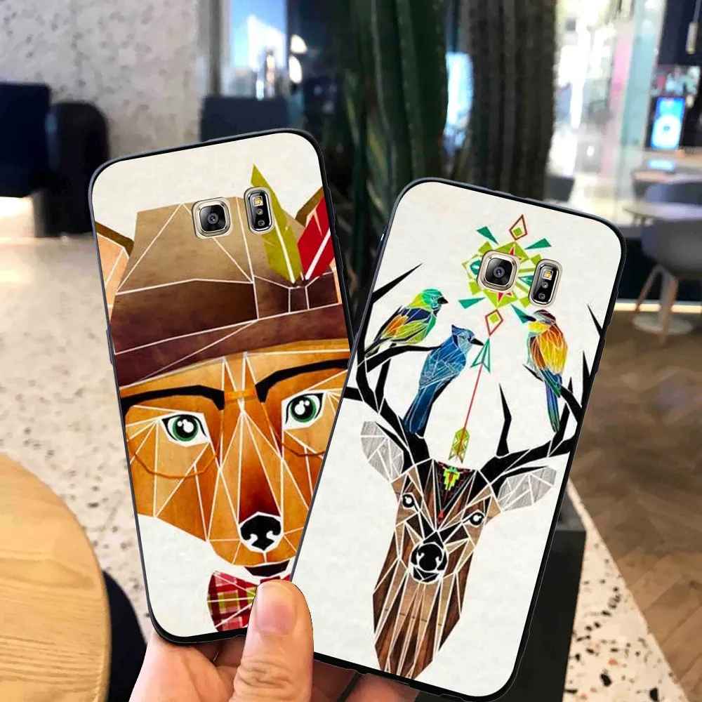

Deer fox Phone Cases Cover For Samsung Galaxy S10 e S9 S8 S7 S6 Edge Plus Soft case