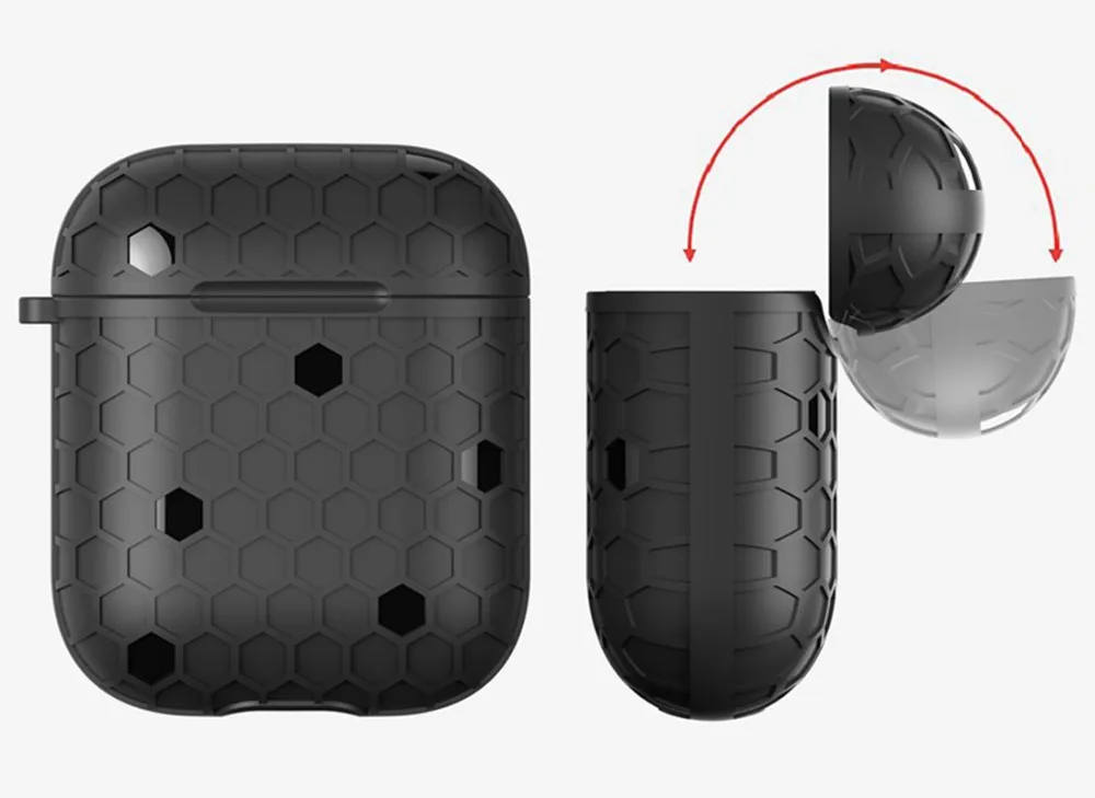 Мягкий силиконовый чехол для наушников Apple Airpods 1 ТПУ Bluetooth беспроводные наушники