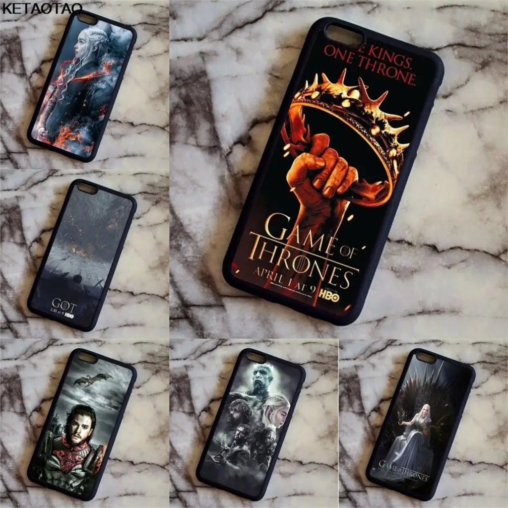 KETAOTAO Game Thrones Daenerys Dragon Jon Snow Phone Cases for Samsung galaxy S4 5 6 7 8 9 Note Case Soft TPU Rubber Silicone | Мобильные