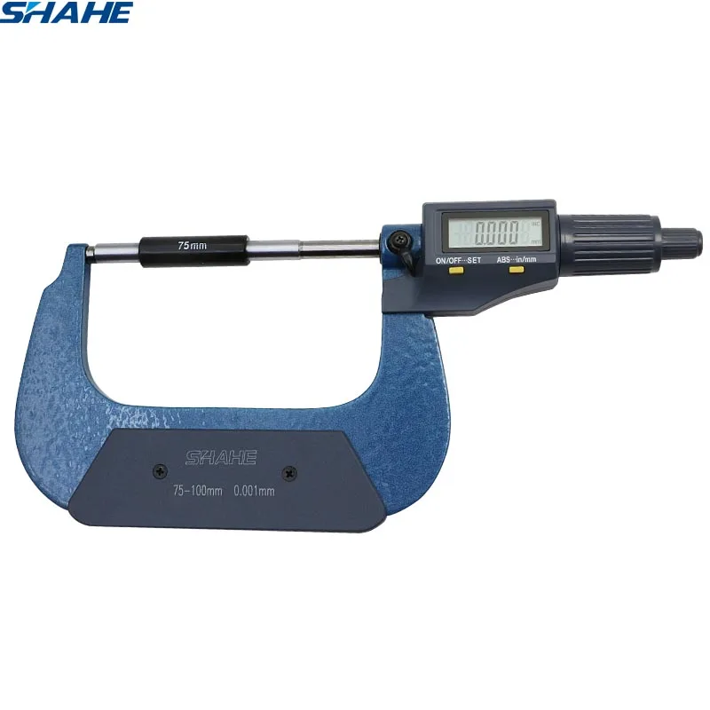 

75-100 mm shahe Digital Outside Micrometer tools Electronic gauge 0.001 mm thickness gauge micrometro digital micron micrometer