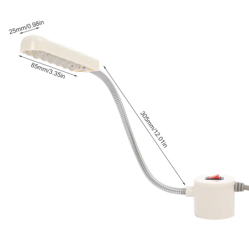 Швейная машина светодиодный светильник 19 светодиодный s рабочие огни энергосберегающие лампы с магнитами светильник регулируемый светильник