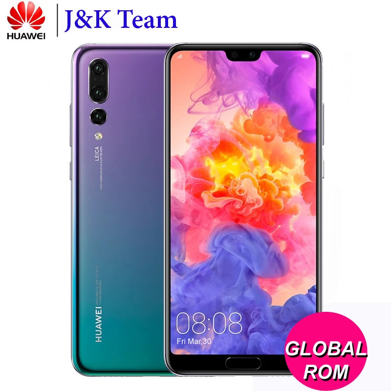 Huawei P20 Pro 6 ГБ 64 смартфон полный LTE группа 40MP тройной сзади Камера 1 дюймов вид Экран