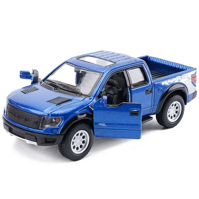 High Simulation KiNSMART 146 Ford F150 Raptor Pickup Truck Alloy