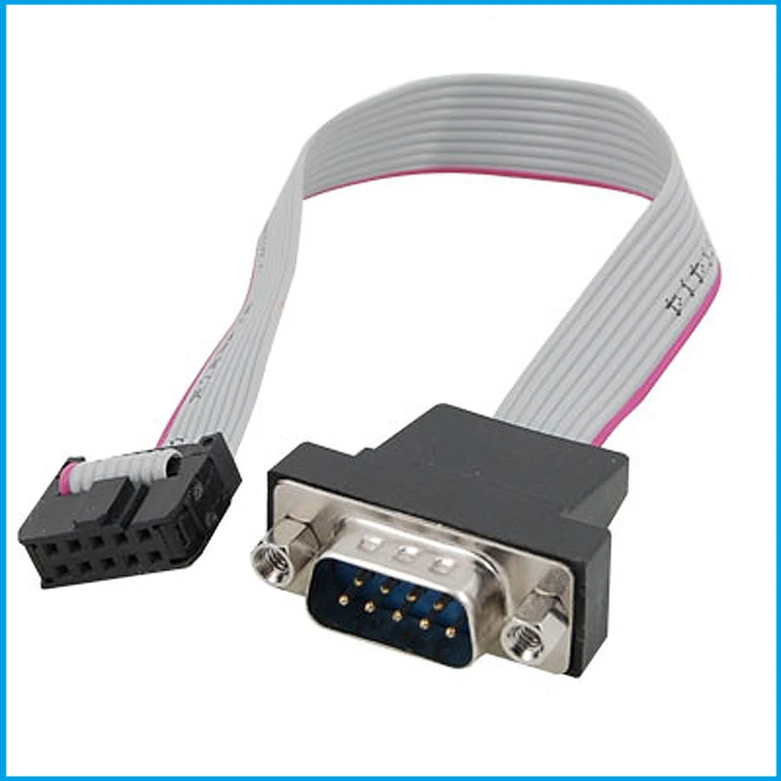 DB9 RS232 to 10 pin Ribbon Cable Connector Adapterin Connectors from