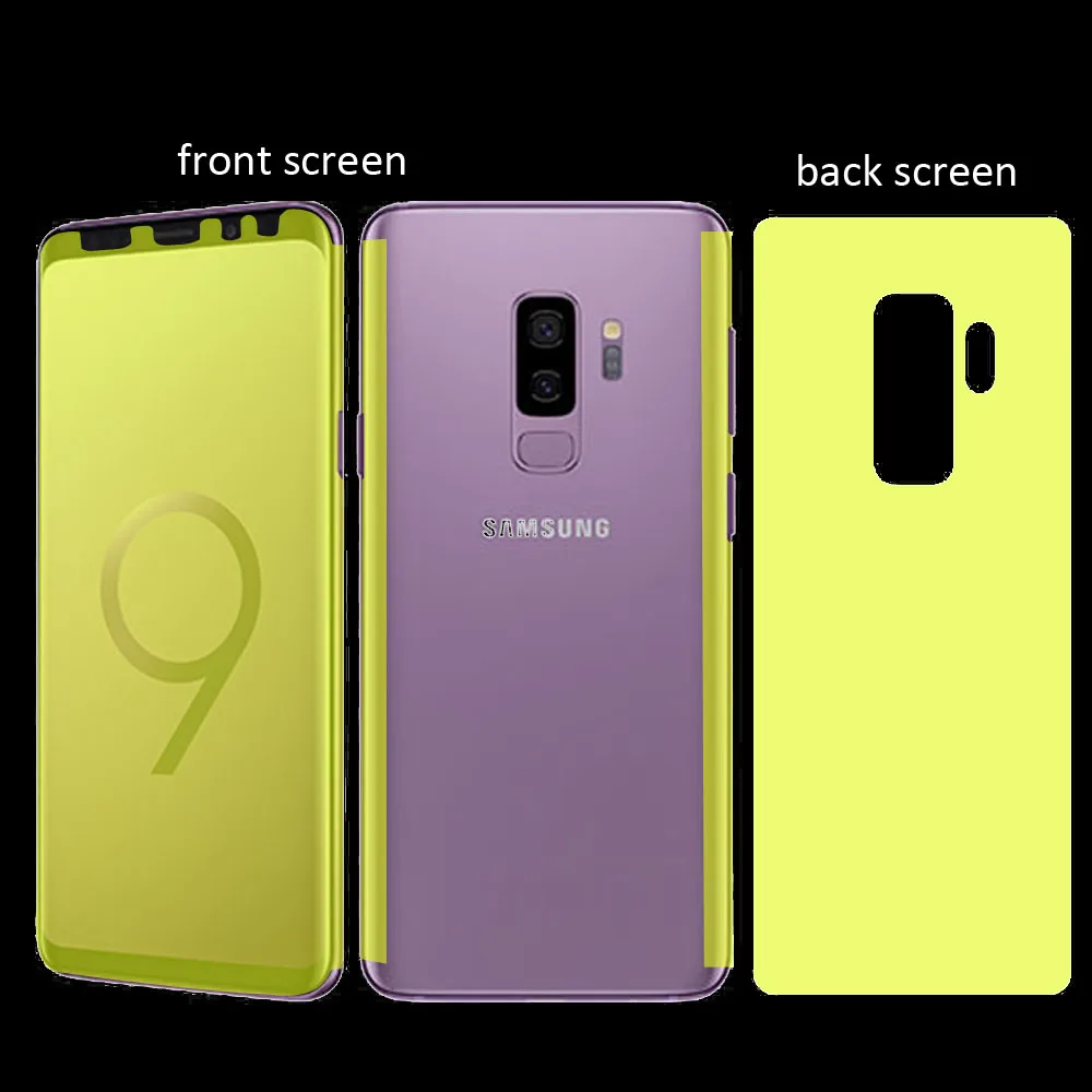 

Full Curved Protective film for Samsung A8/ S9 8/ plus/ A8plus Note 8 Self-healing Nano TPU Soft Screen Protector Cover