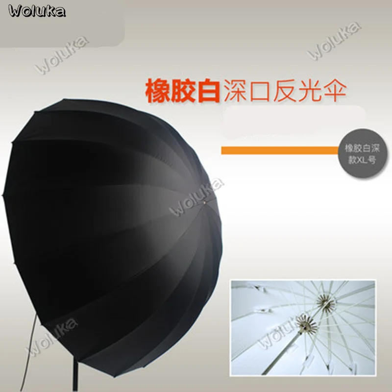 

Folding photography Umbrella Convenient deep mouth parabolic reflective umbrella large 160cm rubber white CD50 T03