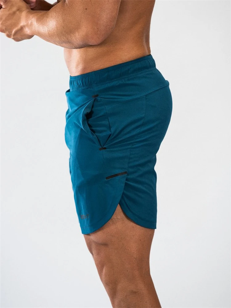 YEMEKE Мужские дышащие шорты для фитнеса бодибилдинга модные повседневные спортивные мужские бегуны для тренировок брендовые пляжные тонкие короткие штаны