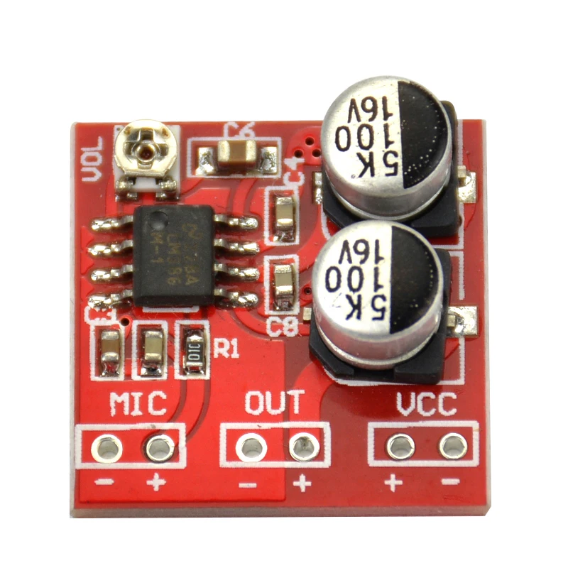 

AIYIMA Microphone Amplifier LM386 Electret Microphones Amplifiers Audio Board DC 4V-12V
