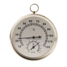 Гигрометр, термометр для сауны, измеритель температуры в помещении, гигрометр с двойным циферблатом, настенный металлический измеритель влажности