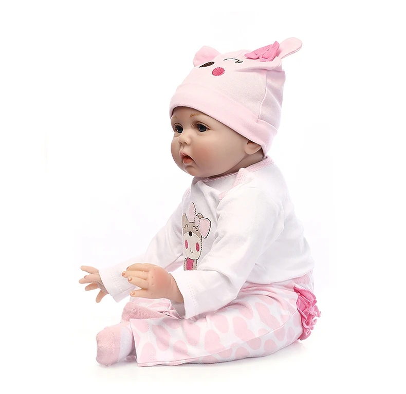 NPK куклы для новорожденных, силиконовые милые мягкие куклы для девочек, модные куклы для девочек, 55 см, 40 см