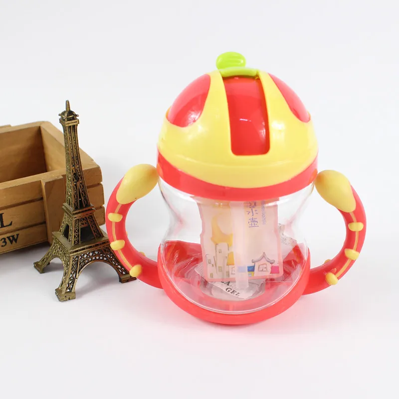 220ml Baby Training Cup Cute Leak-proof Toddler Water Feeding Bottle Two Handle Newborn Safe Baby Drinker Straw Kettle BB5080 (4)