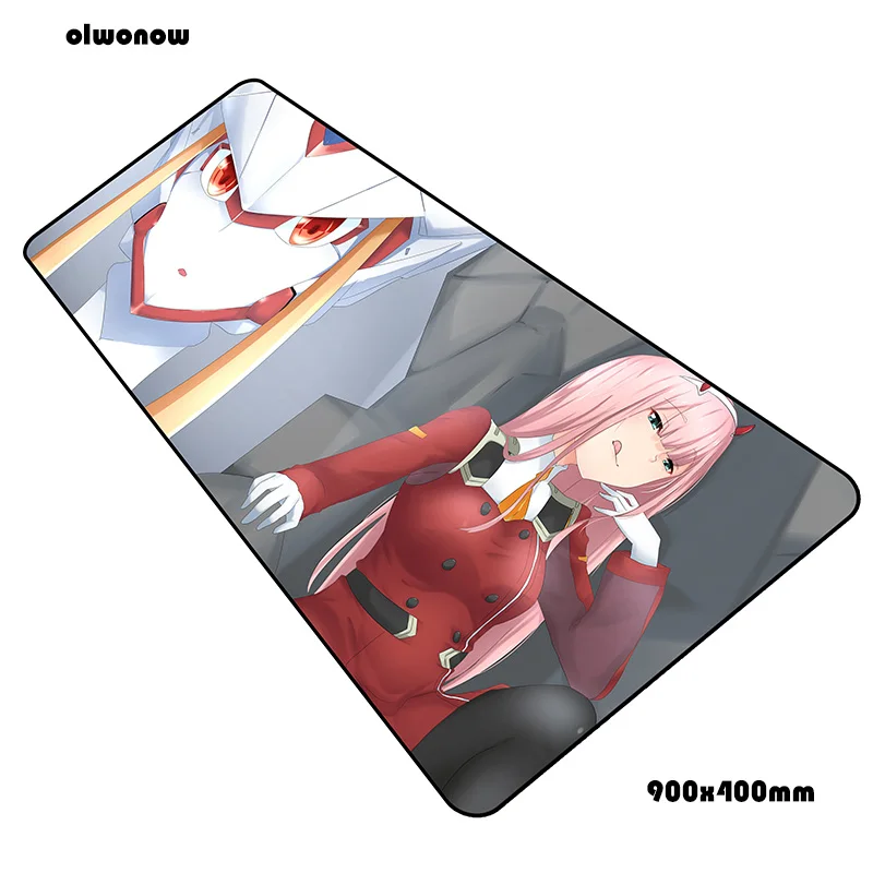 Коврик для мыши darling in the franxx padmouse 900x400x3 мм, игровой коврик для мыши, классный коврик для мыши, игровой стол, восхитительный коврик для мыши, ПК