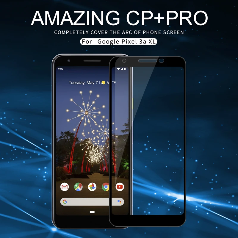 

For Google Pixel 3a XL tempered glass full screen protector film nillkin Original for Google Pixel 3a Transparent film Ultrathin
