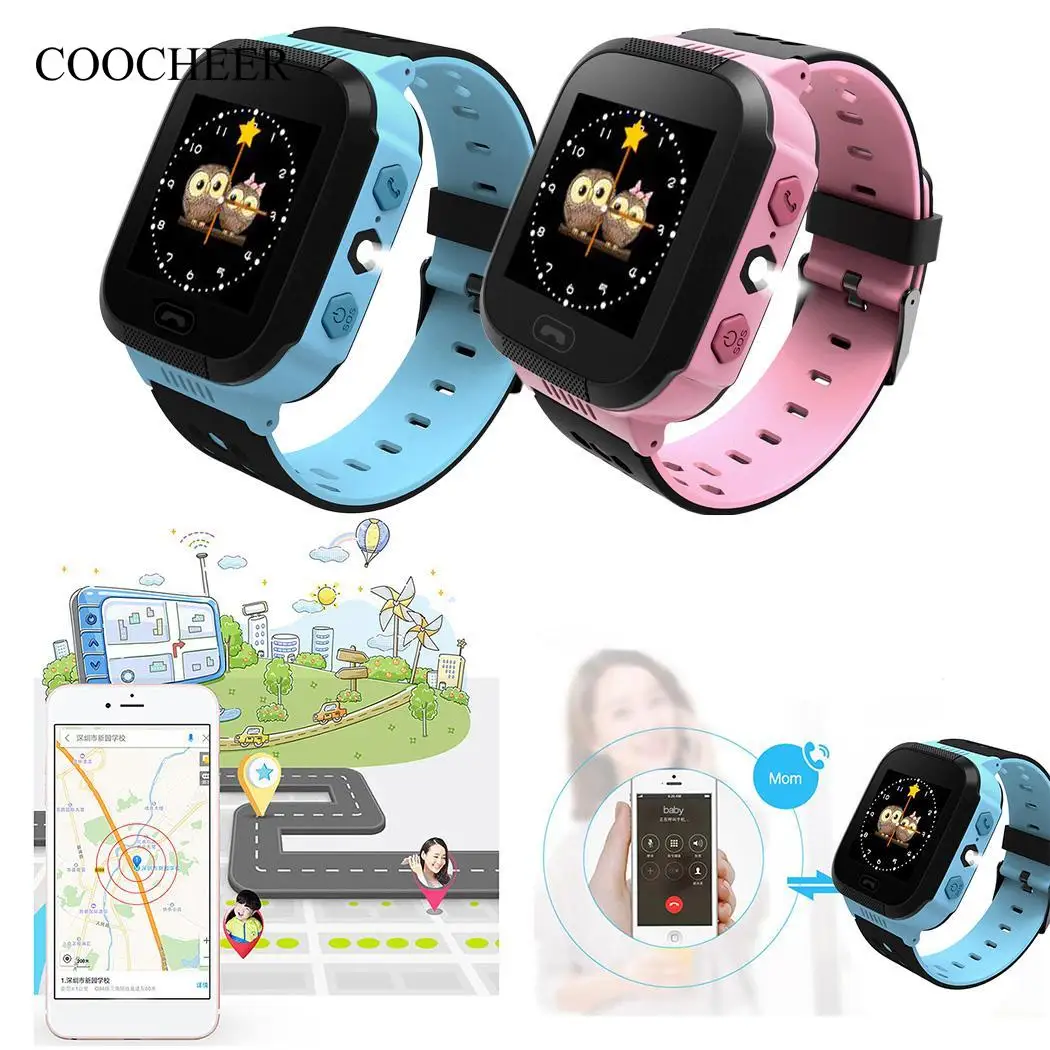 

2018 New Arrival Q90 GPS Phone Positioning Fashion Children Watch 1.22 Inch Color Touch Screen WIFI SOS Smart Watch