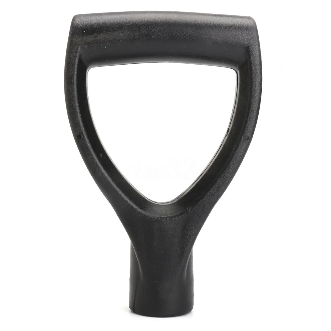 Black Plastic Replacement Snow Shovel D Grip Spade Top Handle Fork Shaft Plastic Handle For Garden Digging Raking Tools