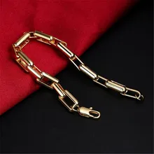 SMTCAT(20 см* 9 мм) тяжелая змея браслеты ювелирные изделия для мужчин из чистого золота цвет аллергии Бесплатный штамп 18 К