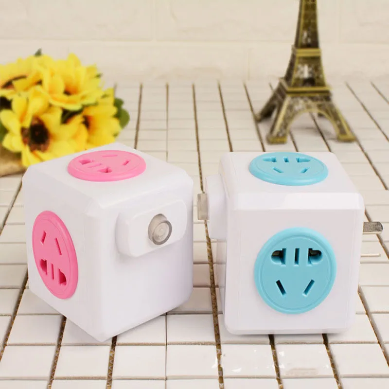 Продажа NEW США ЕС Plug Беспроводной Smart Офис путешествия автоматизации Мощность Cube модуль squarecube 4 Розетки Мощность полосы переключатель гнездо