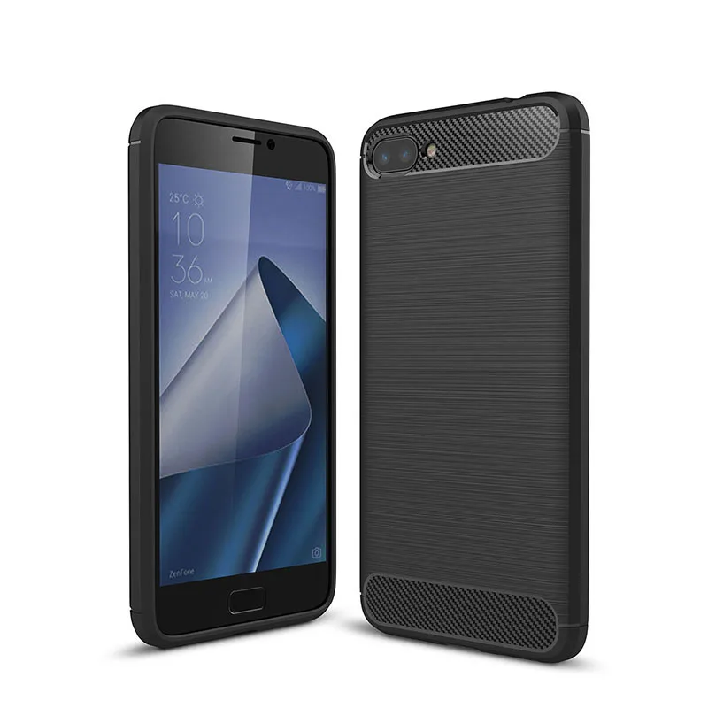 carbon fiber brushed silicone case asus zenfone 4 max (14)