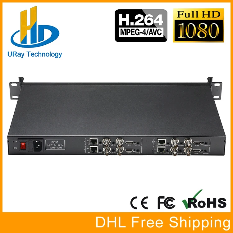 1U Rack 4 In 1 HDMI + CVBS + Stereo Audio Encoder IPTV 4 Channels HD SD Video Encoder H.264 Live Streaming Encoder Transmitter 1U Rack 4 In 1 HDMI + CVBS + Stereo Audio Encoder IPTV 4 Channels HD SD Video Encoder H.264 Live Streaming Encoder Transmitter