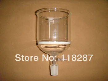 

350ml,24/29,Glass Buchner funnel with 10MM hose ,3# Coarse filter,Groud Joint,Fileter glass Funnel