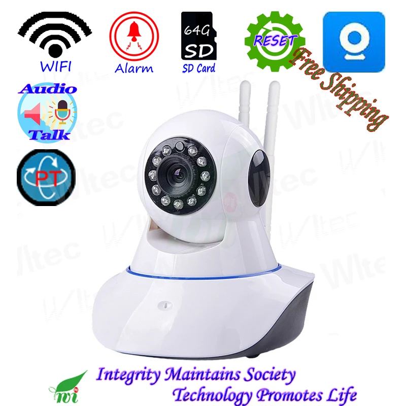 HD 1080PWIFI 720P IR Leds PT камера ONVIF ночное видение P2P IP Cam Сеть CCTV сигнализация 64G SD карта Live