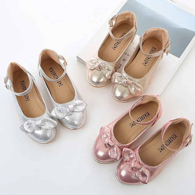 Children Shoes Girls Party Shoes Ankle Strap 3 9 Year Old Dance Kids