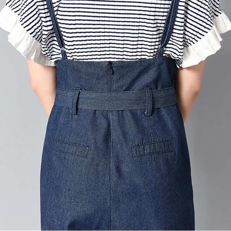 PLAMTEE на шнуровке джинсовые комбинезоны женские повязки без рукавов комбинезон