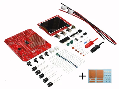 Электронный DIY DSO138mini 2,4 'цифровой осциллограф tft комплект с корпусом Обучающий набор вместо карманного размера DSO138 - Цвет: Kit with shell