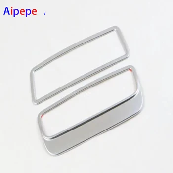 

For Audi Q7 2016 2017 2018 Car Armrest Rear Seat Air Condition Adjustment AC Vent Outlet Cover Trim ABS Chrome 2pcs