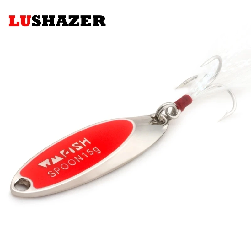

Free shipping fishing lure spoon metal bait 7.5g-20g bass lure carp fishing wobblers fly fishing spinner bait fishing tackle