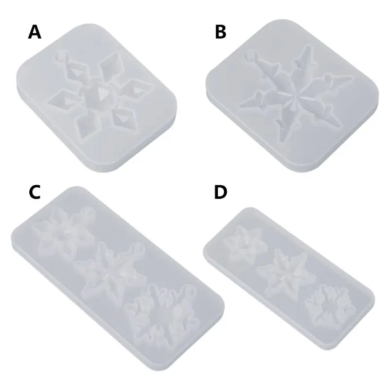 

Silicone Mold Mirror DIY Snowflake Handmade Crafts Epoxy Resin Gifts Molds Silica Jewelry Making Pendant Crystal Necklace Decor