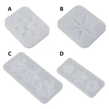 

Silicone Mold Mirror DIY Snowflake Handmade Crafts Epoxy Resin Gifts Molds Silica Jewelry Making Pendant Crystal Necklace Decor