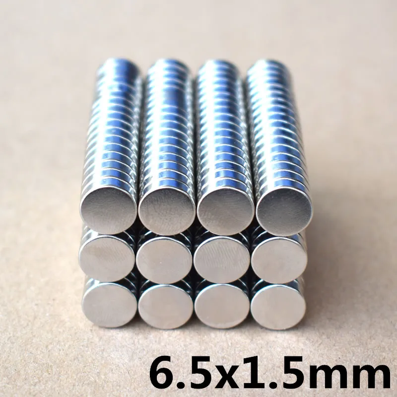 

50pcs NdFeB Neodymium Disc Magnets Dia 6.5mm x 1.5mm N35 Super Powerful Strong Rare Earth NdFeB Magnet